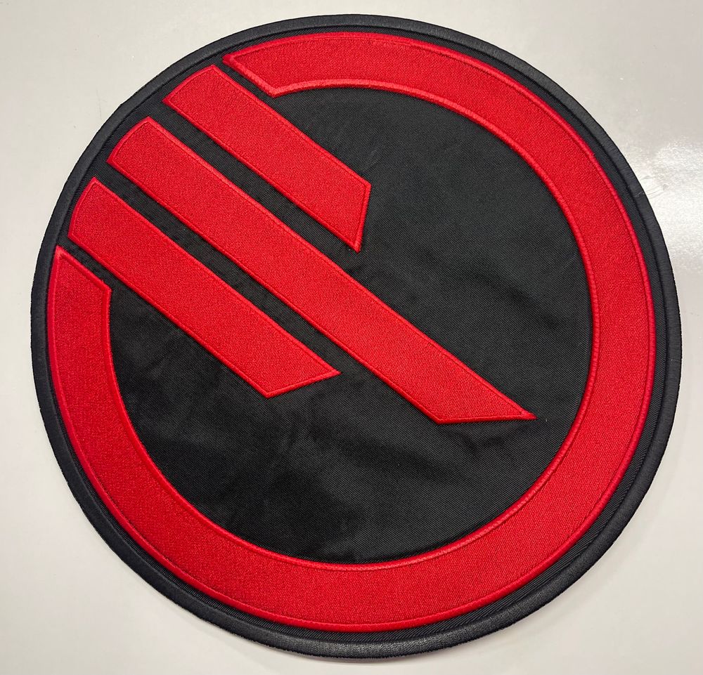 Large 10.5” Inferno Squad backpatch Red and Black